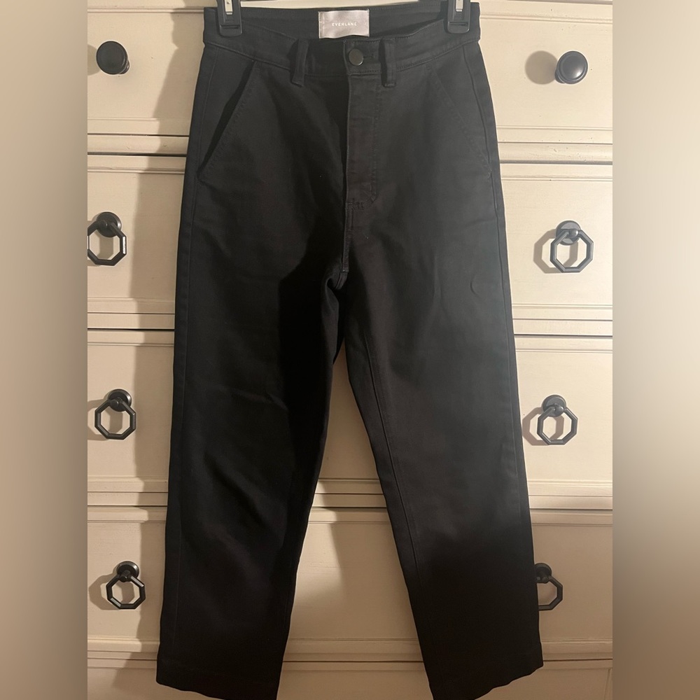 The Straight Leg Crop Everlane Pants